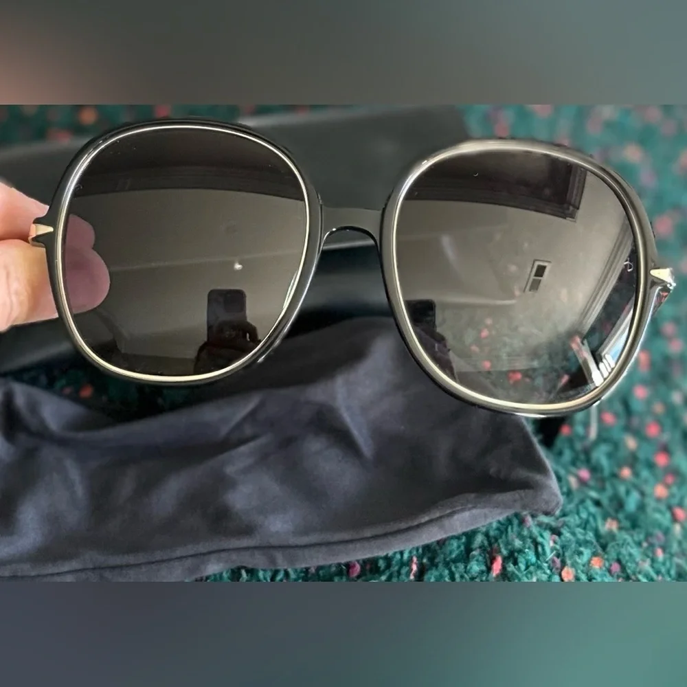 RARE rag & bone 1031/G/S Oversized Round Sunglasses NWT Full Set